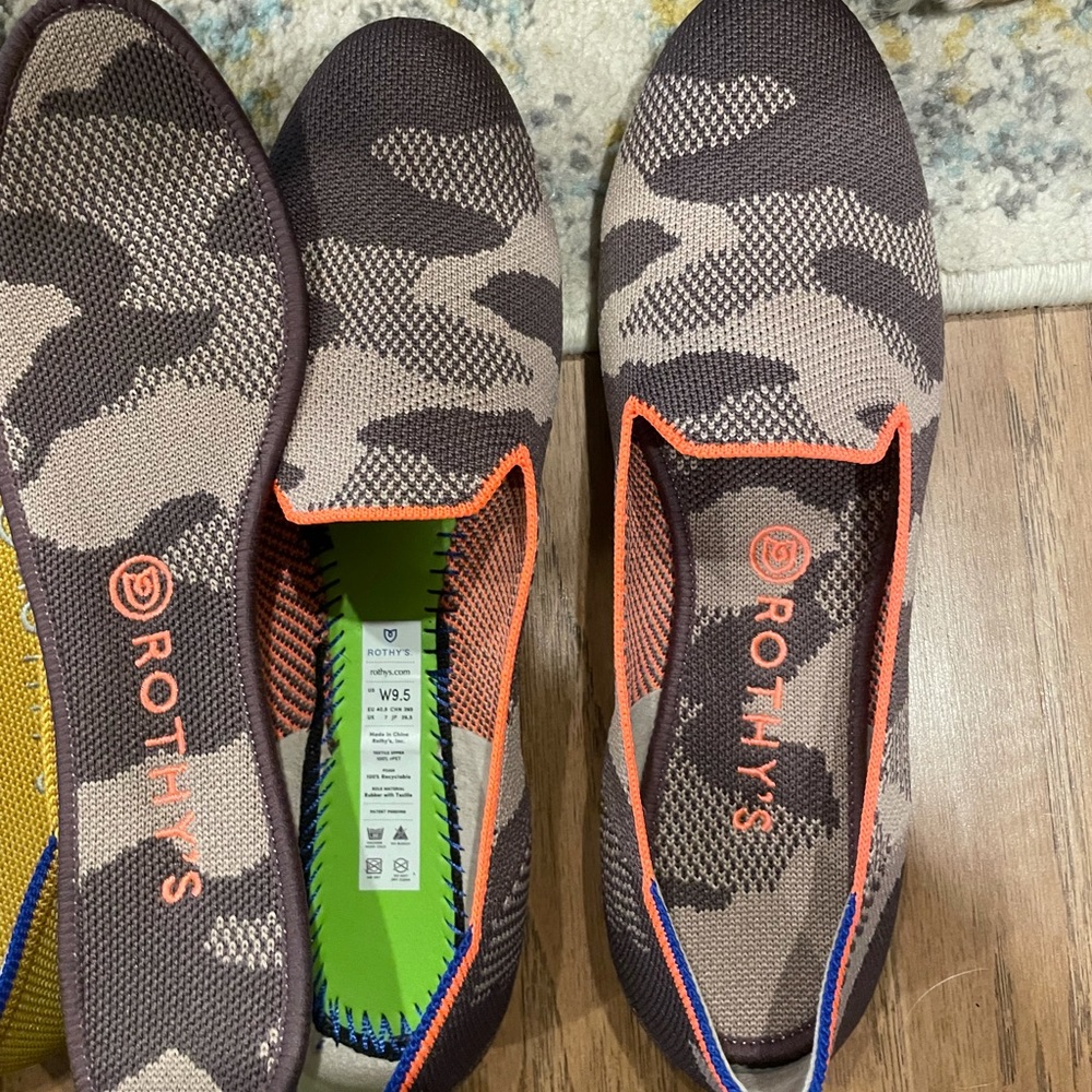 Rothy’s Taupe Camo Loafers